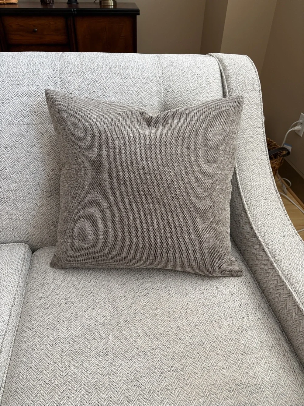 20” Decorative Pillow Cover - Taupe Brown
